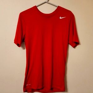 Nike Dri-Fit red size medium short sleeve shirt.